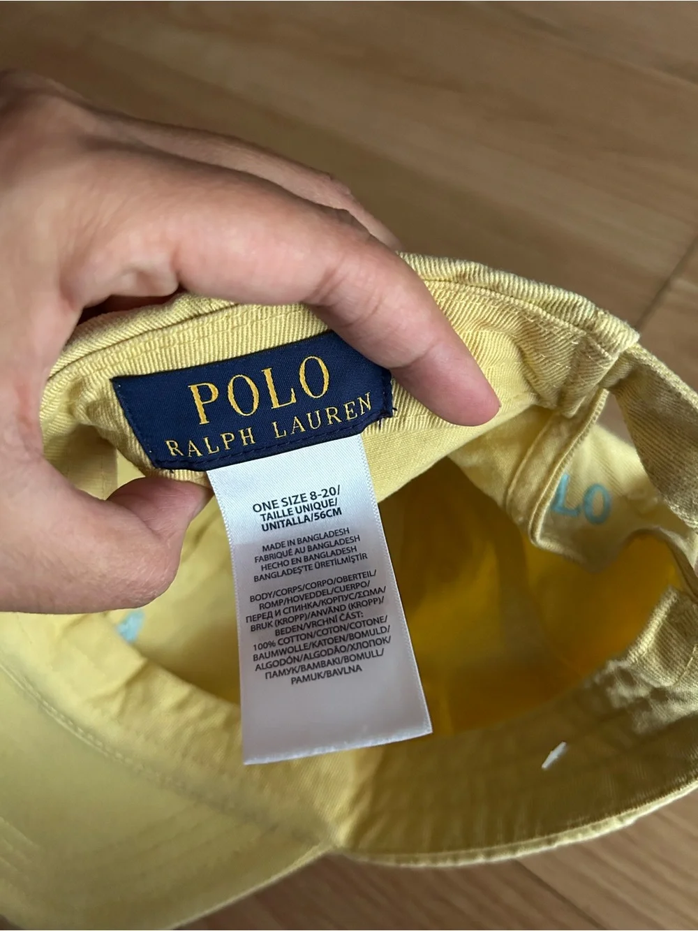 Polo Ralph Lauren Yellow Classic Cap Size 8-20